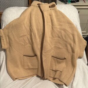 LC Lauren Conrad Tan Poncho Sweater